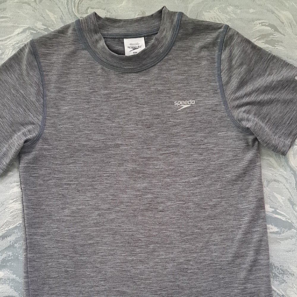 Speedo Kids Charcoal Short Sleeve Tee
